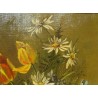 Tableau \"Bouquet de fleurs\" signé F. ROUGE
