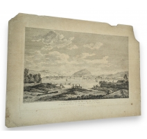 Gravure "Lac de Genève" par PÉRIGNON