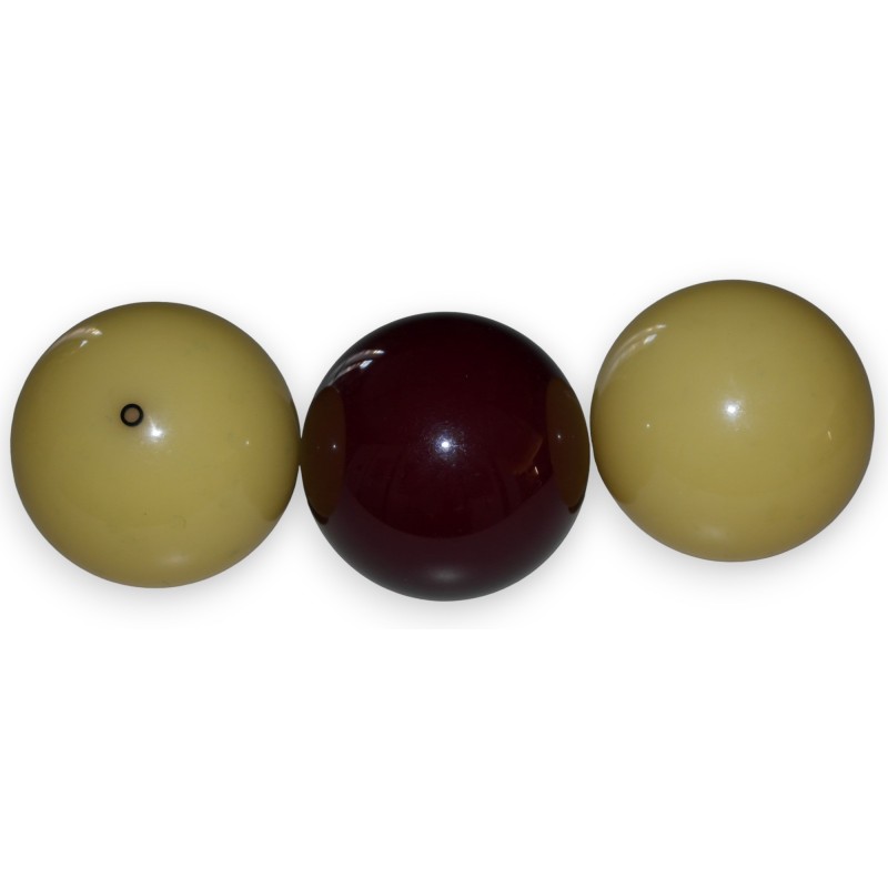 Lot de 3 boules de billard français