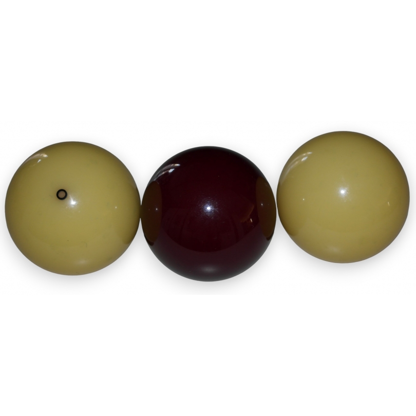 Lot de 3 boules de billard français