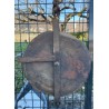 Poulie en bois et fer forgé